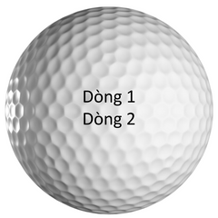 Printed golf balls