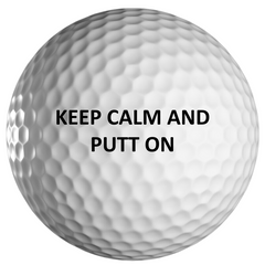 Printed golf balls