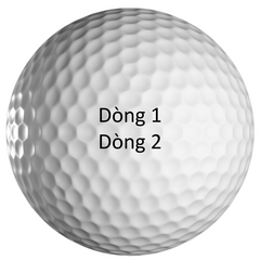 Bóng golf in chữ