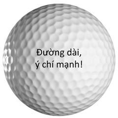 Bóng golf in chữ